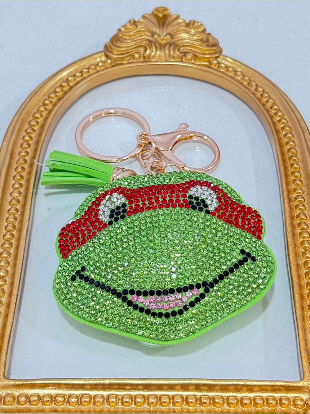 New Raphael Rhinestone Ninja Turtle Keychain - Picture 3 of 5